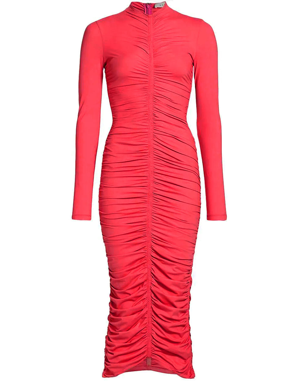 Hibiscus Ruched Ansel Midi Dress