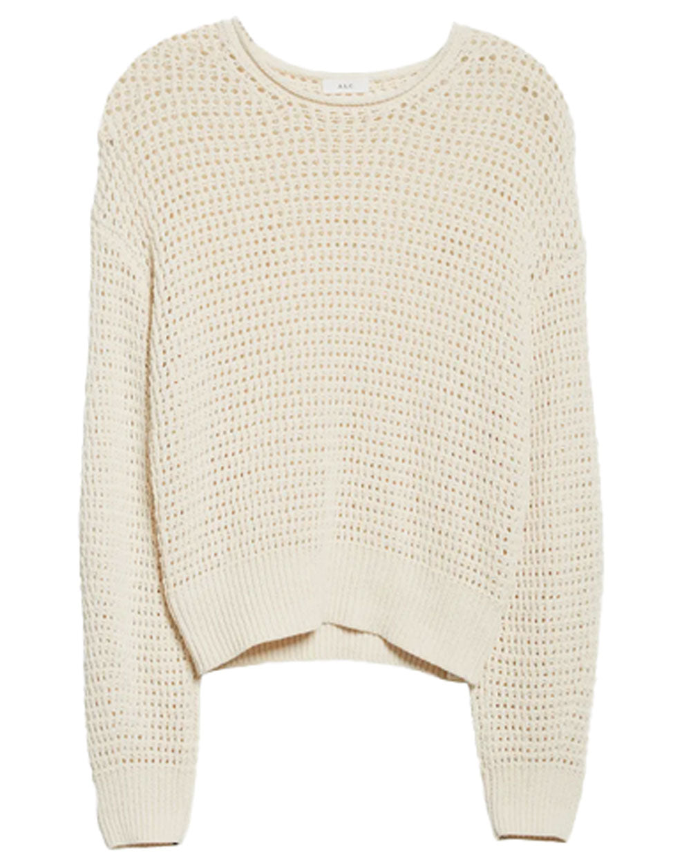 Ivory Open Knit Laney Sweater