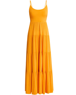Saffron Sleeveless Rosalynn Maxi Dress