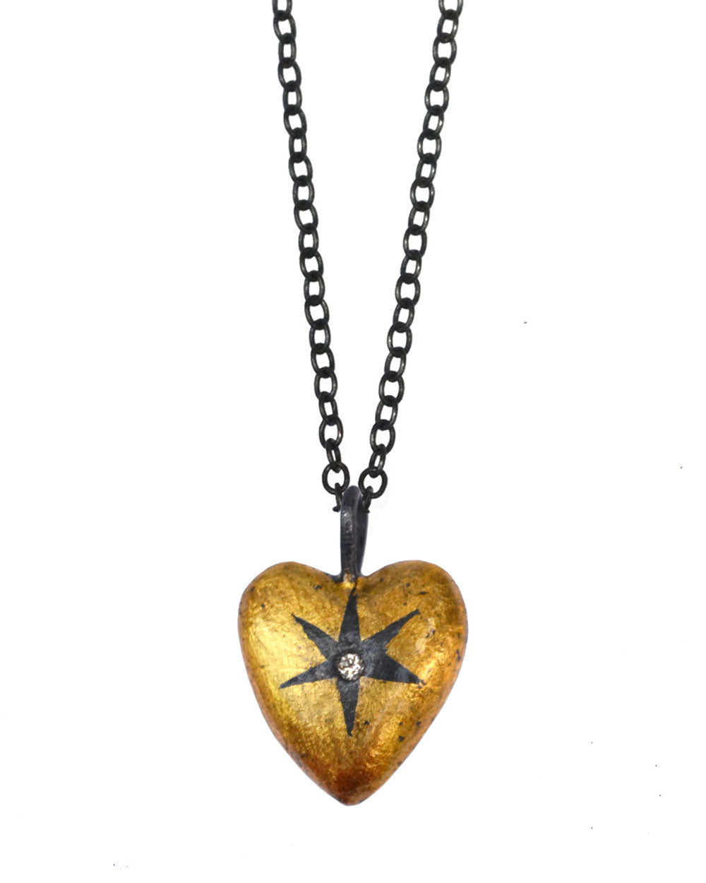 Heart Wrapped Star Pendant Necklace