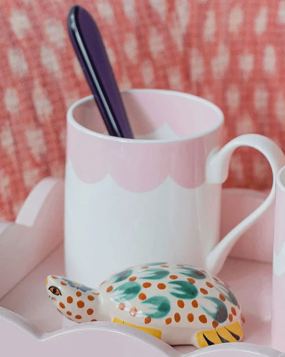 Pink Scallop Mug