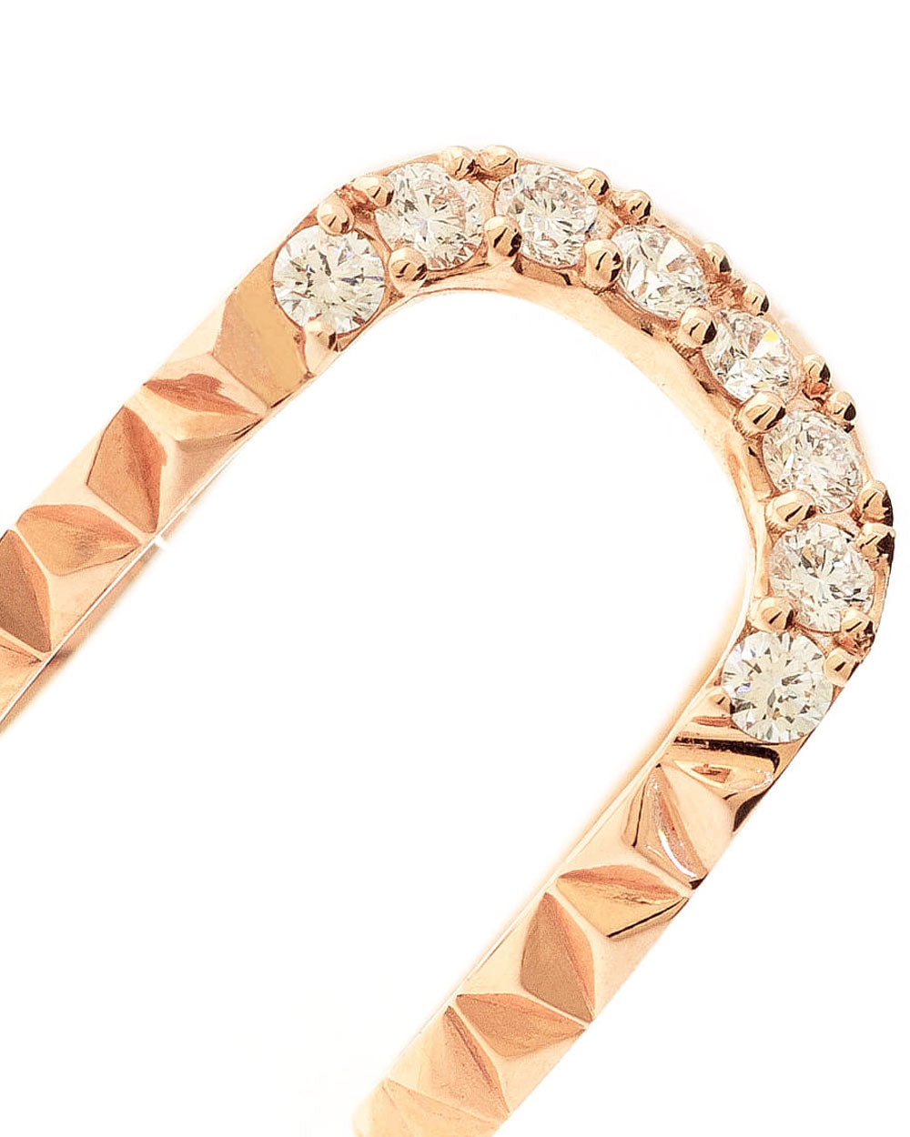 Rose Gold Diamond Large Connect Ring