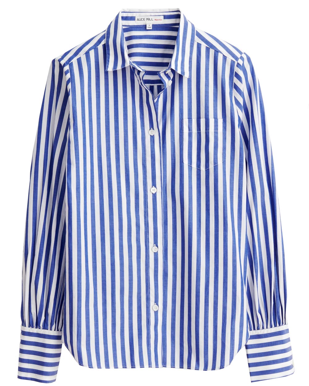 Blue Stripe James Button Up Shirt