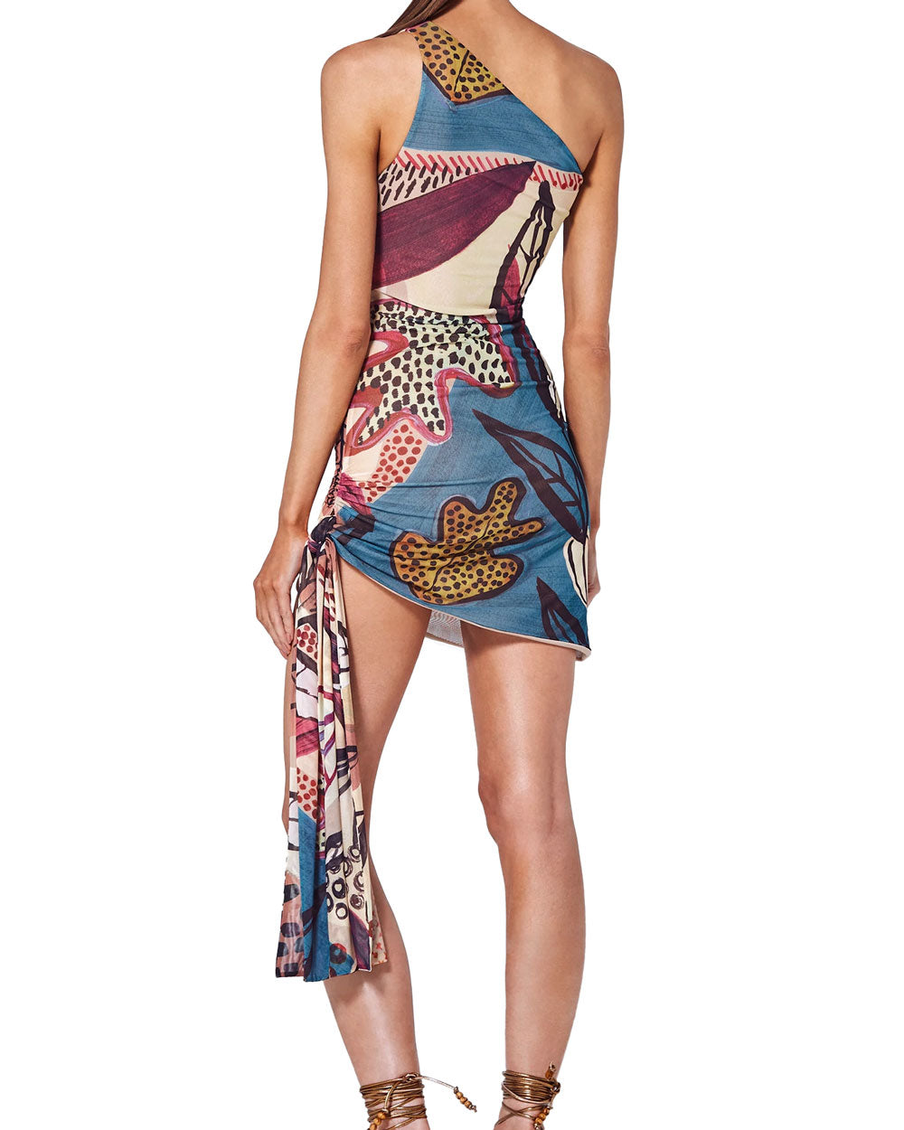 Desert Philia Single Shoulder Mini Dress
