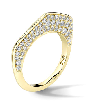 Yellow Gold Diamond Cobra Ring