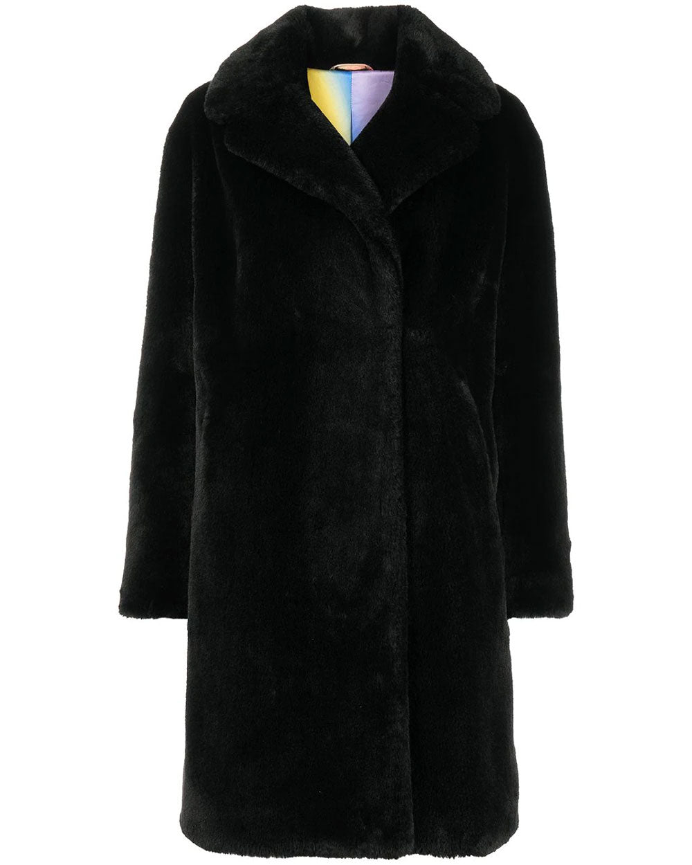 Noir Vegan Fur Imani Coat