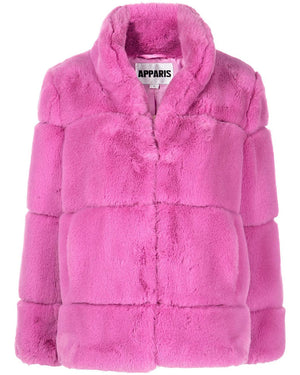 Sugar Pink Vegan Fur Skylar Jacket