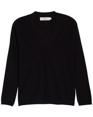Black V Neck Bailey Sweater