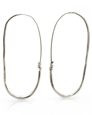 Sterling Silver Pyrrah Hoop Earrings