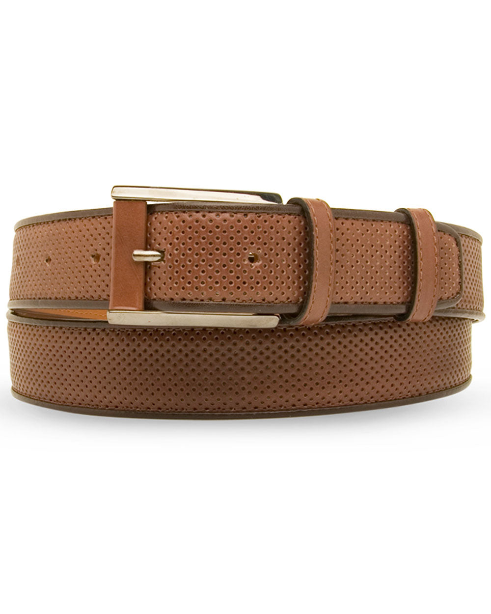 Calf Leather Belt in Taupe Brown