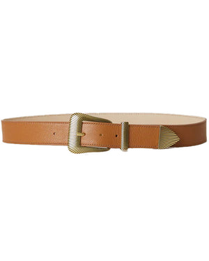 Avery Leather Belt in Cuoio
