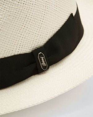 Panama Hat with Black Ribbon