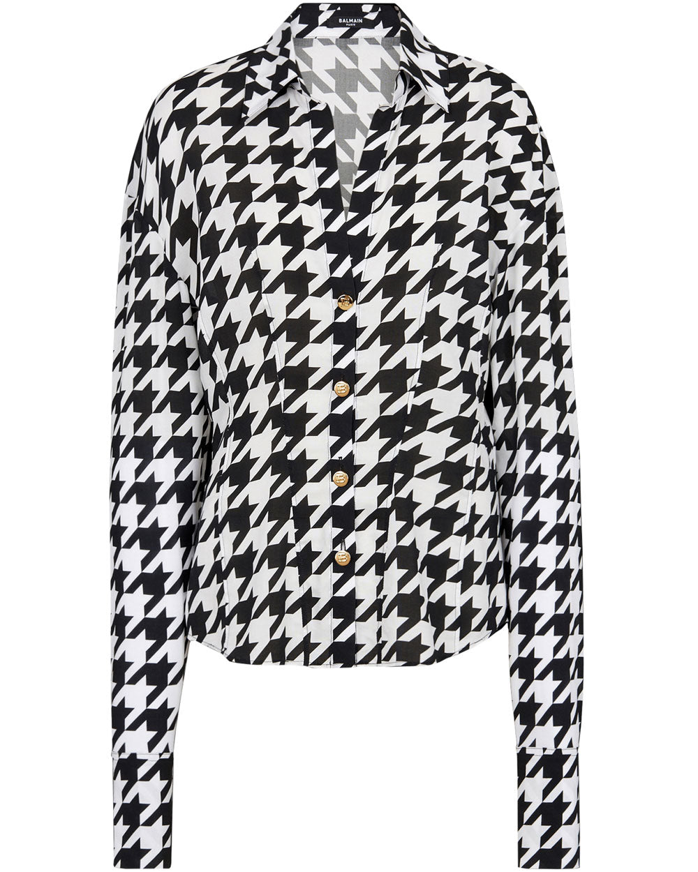 Noir and Blanc Houndstooth Shirt