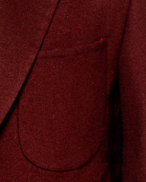 Burgundy Double Face Wool Sportcoat