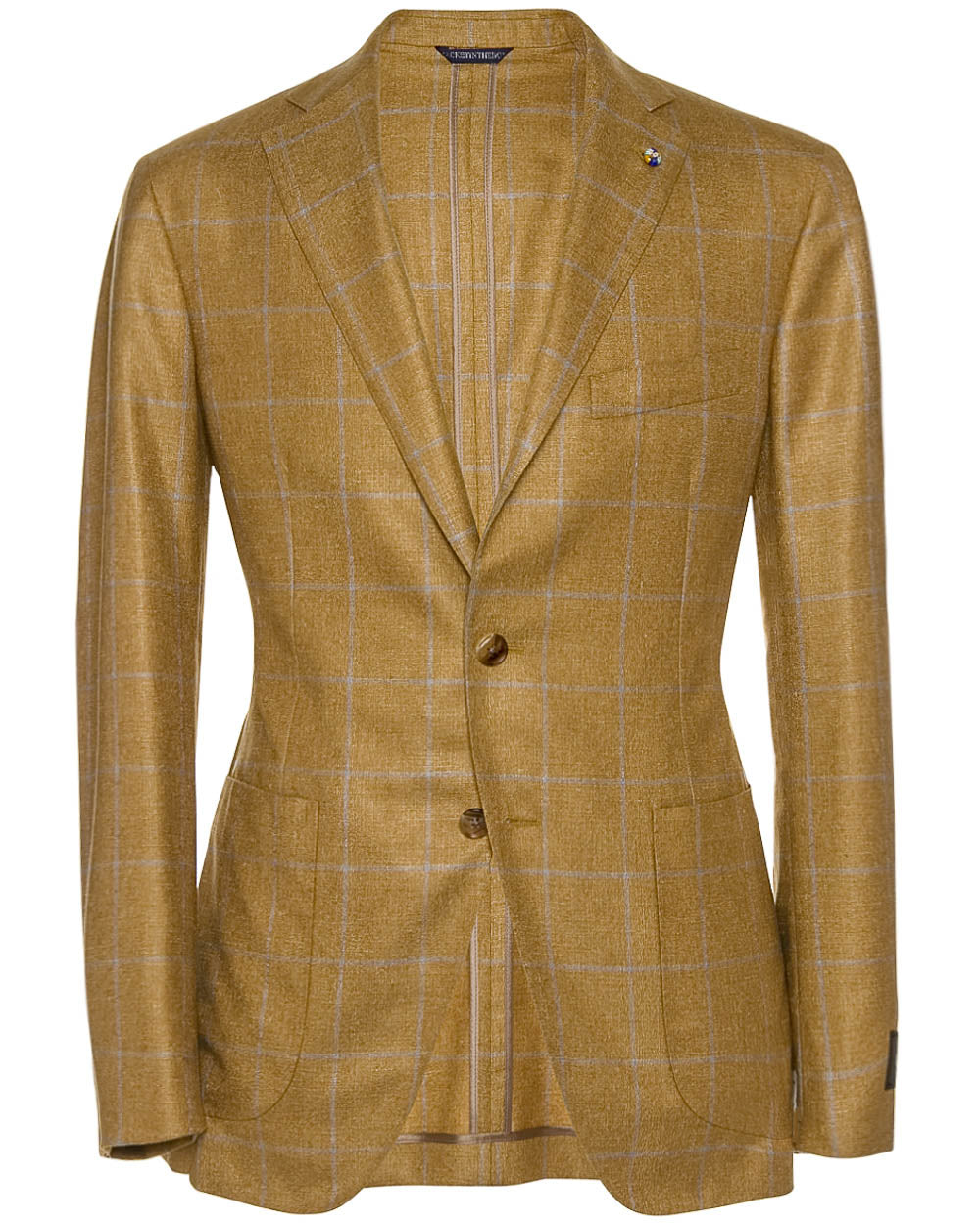 Gold with Grey Windowpane Sportcoat