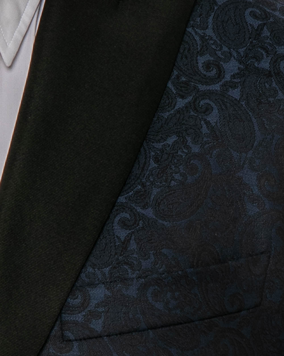 Navy and Black Paisley Dinner Jacket