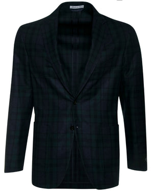 Navy and Green Plaid Sportcoat