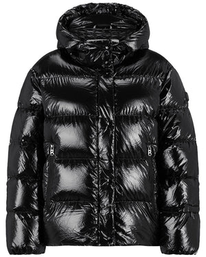 Black Evelia Puffer Ski Jacket