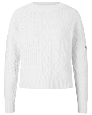 Off White Cable Knit Khira Sweater