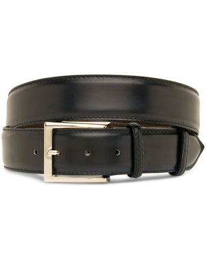 Leopoldo Blue Scuro Leather Belt
