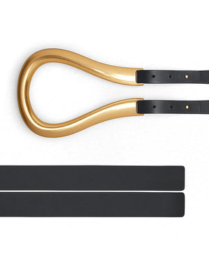 Double Strap Belt in Black