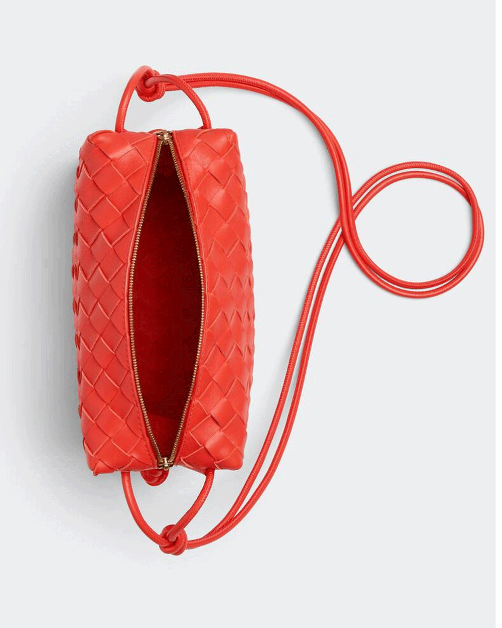 Small Loop Intrecciato Nappa Shoulder Bag in Sunburst