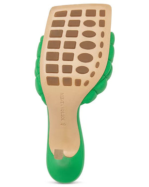 Quilted Slide Sandal in Parakeet