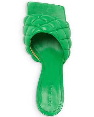 Quilted Slide Sandal in Parakeet