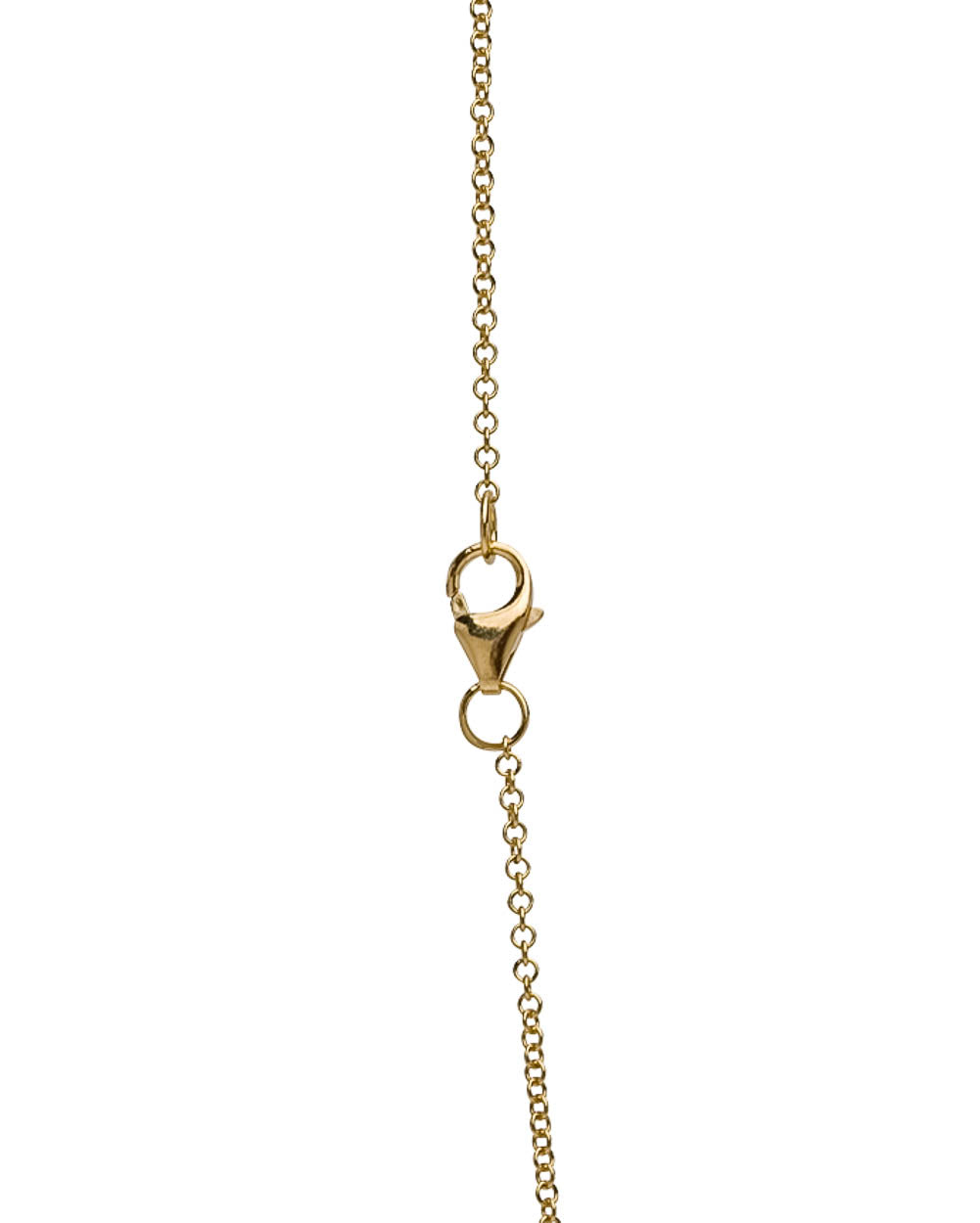 Yellow Gold Mini Diamond Hamsa Pendant Necklace
