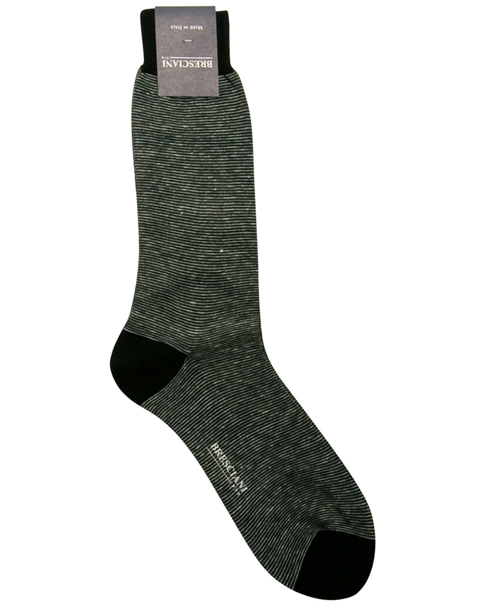Sage Herringbone Midcalf Sock