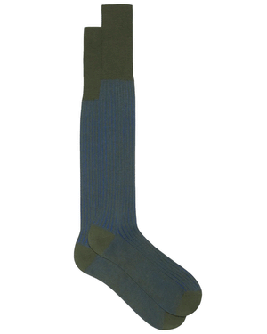 Vanisee Over the Calf Socks in Dark Green