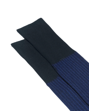 Vanisee Over the Calf Socks in Navy and Blue