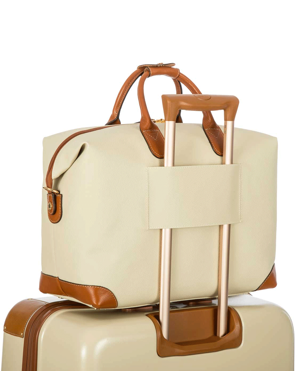 Firenze 18" Cargo Duffle Bag in Cream