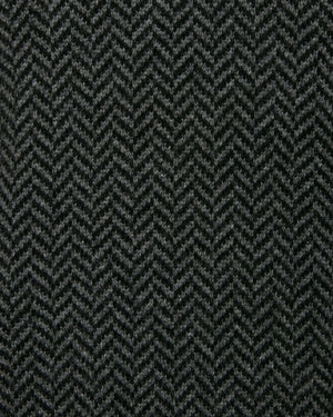 Black Flannel Print Cashmere Sweater