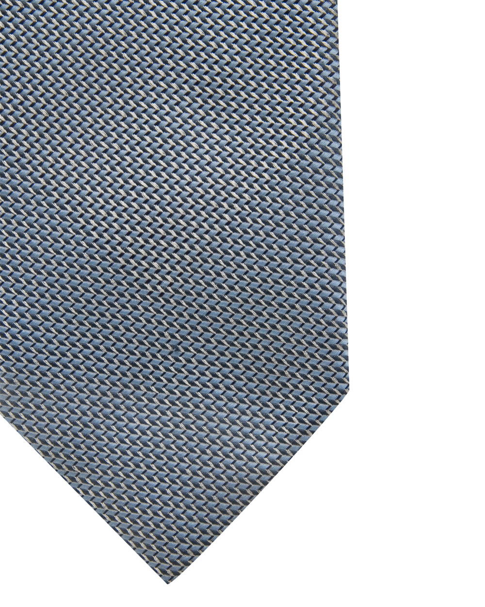 Bluette and Flannel Contrast Tie