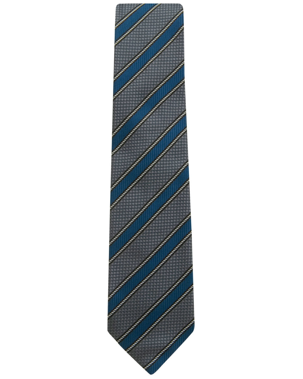 Flannel and Blue Silk Tie
