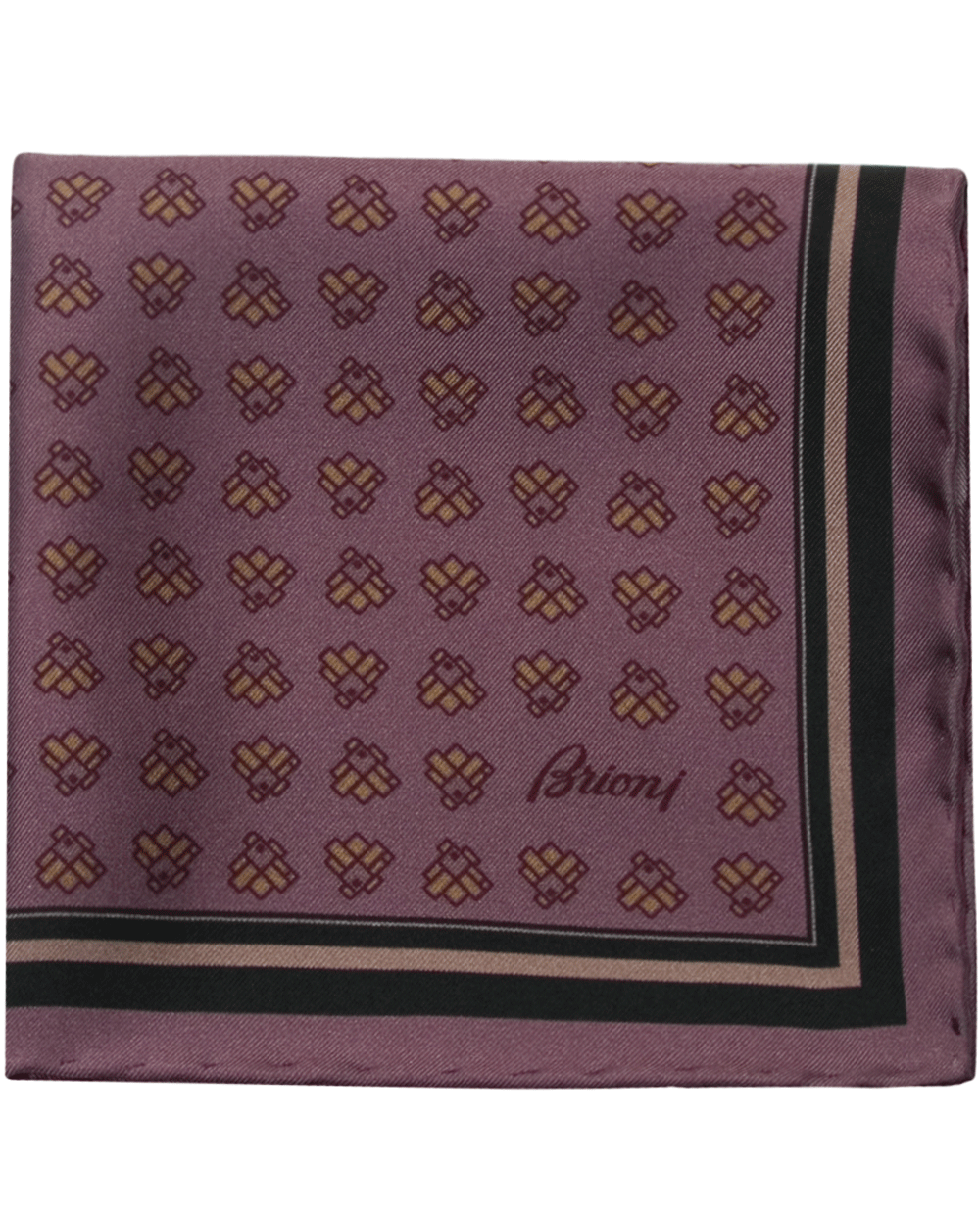 Lilac and Beige Pocket Square