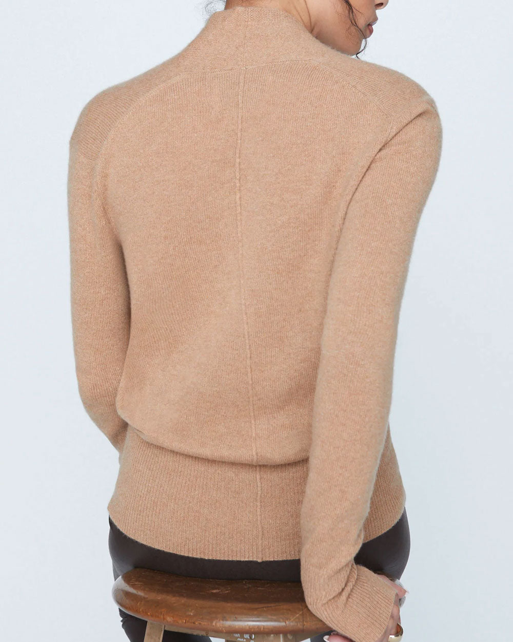 Carmel Melange Phinneas Wrap Sweater