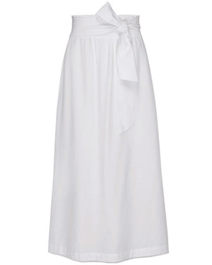 Salt White Summer Smocked Skirt