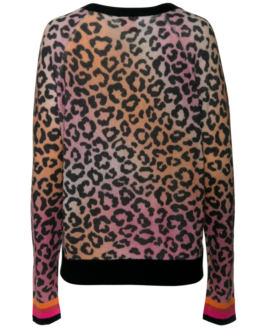 Sunset Leopard Willow Crewneck Sweater