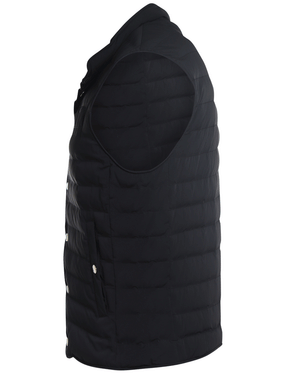 Black Weather Resistant Padded Vest