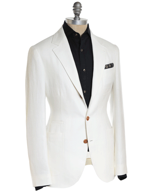 Off White Donegal Chevron Sportcoat