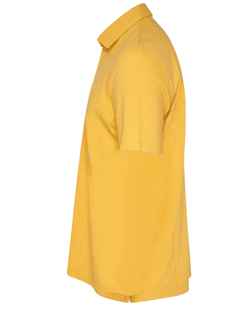 Yellow Cotton Pique Polo