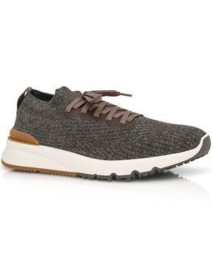 Anthracite Cotton Knit Sneaker