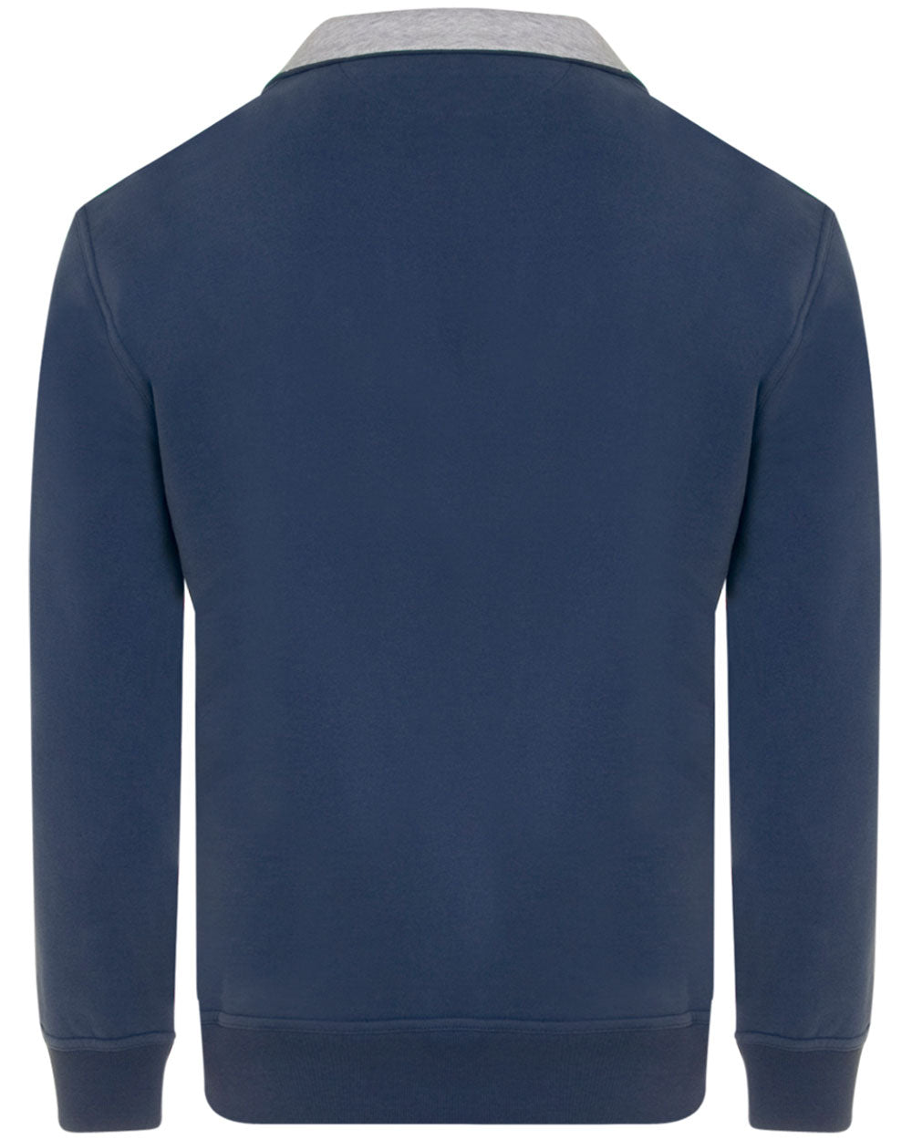 Azzurro Quarter Zip Cotton Sweatshirt