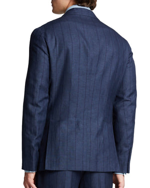 Blue Tonal Stripe Suit