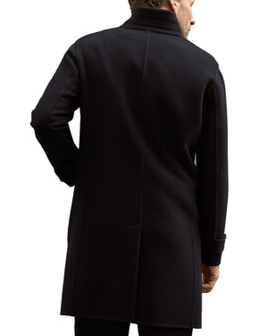 Blue and Grey Cashmere Reversible Overcoat