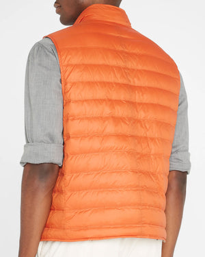Carrot Quilted Nylon Snap Vest