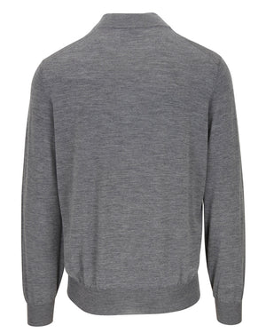 Charcoal Quarter Zip Sweater