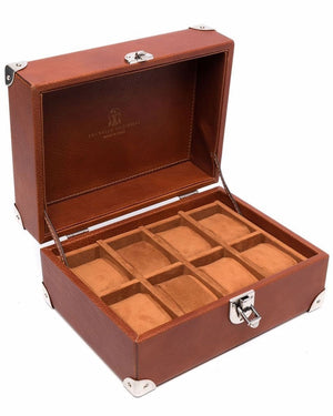Copper Leather Watch Case